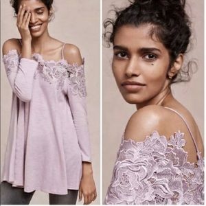 Anthropologie Meadow Rue Laceline Off-the shoulder